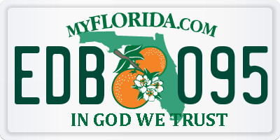 FL license plate EDBO95