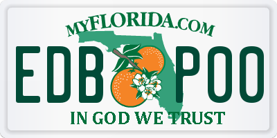 FL license plate EDBP00