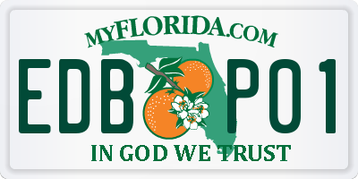 FL license plate EDBP01