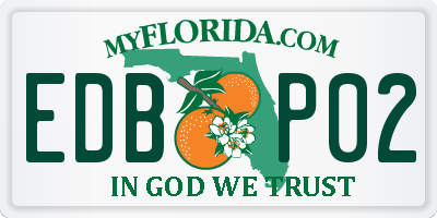 FL license plate EDBP02