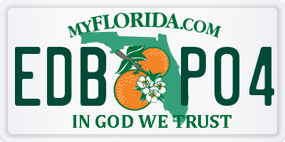 FL license plate EDBP04