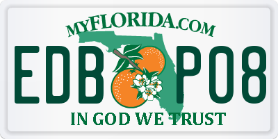 FL license plate EDBP08