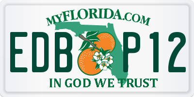 FL license plate EDBP12