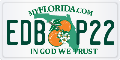 FL license plate EDBP22