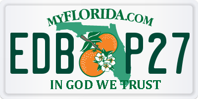 FL license plate EDBP27