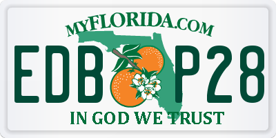 FL license plate EDBP28