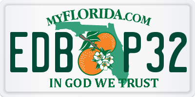 FL license plate EDBP32