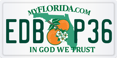FL license plate EDBP36
