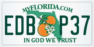 FL license plate EDBP37