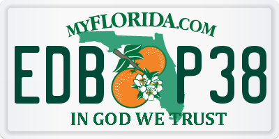 FL license plate EDBP38