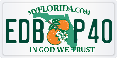 FL license plate EDBP40