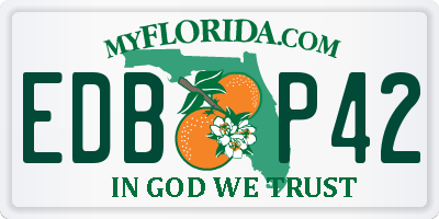 FL license plate EDBP42