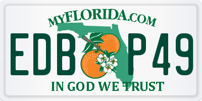 FL license plate EDBP49