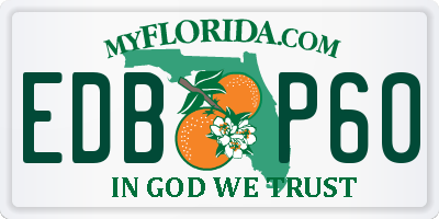 FL license plate EDBP60
