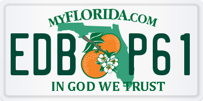 FL license plate EDBP61