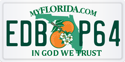 FL license plate EDBP64