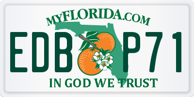 FL license plate EDBP71