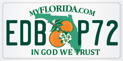FL license plate EDBP72
