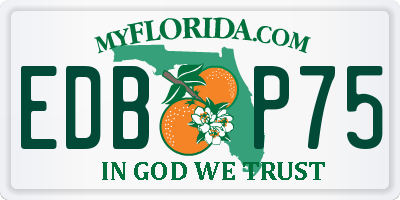 FL license plate EDBP75