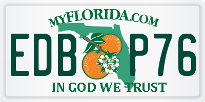 FL license plate EDBP76