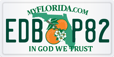 FL license plate EDBP82