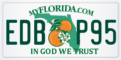 FL license plate EDBP95