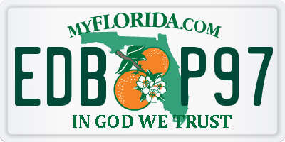 FL license plate EDBP97