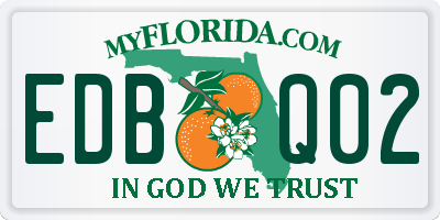 FL license plate EDBQ02