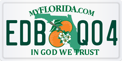 FL license plate EDBQ04