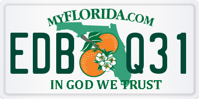 FL license plate EDBQ31