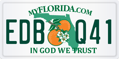 FL license plate EDBQ41