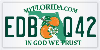 FL license plate EDBQ42