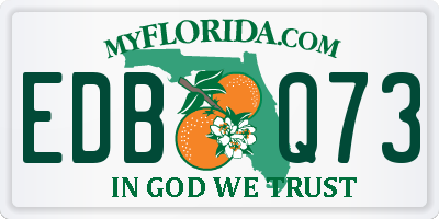 FL license plate EDBQ73