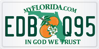 FL license plate EDBQ95