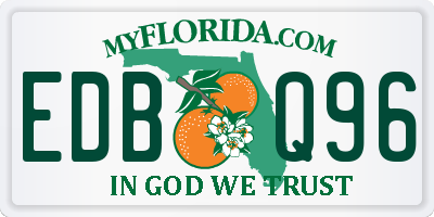 FL license plate EDBQ96