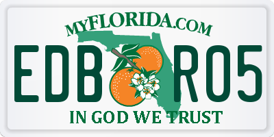 FL license plate EDBR05