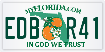FL license plate EDBR41