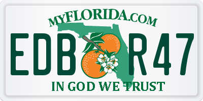 FL license plate EDBR47