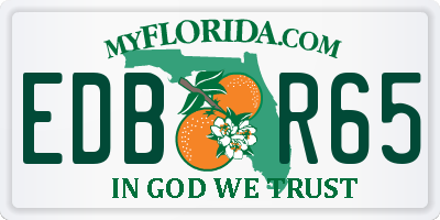 FL license plate EDBR65