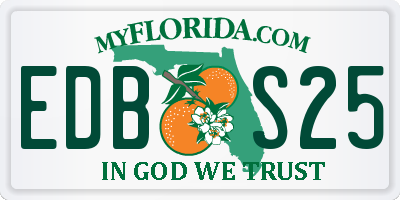 FL license plate EDBS25