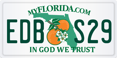 FL license plate EDBS29