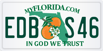 FL license plate EDBS46