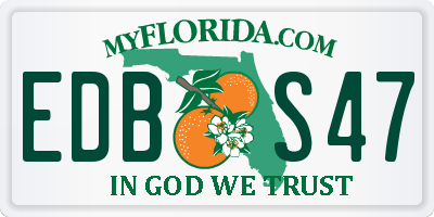 FL license plate EDBS47