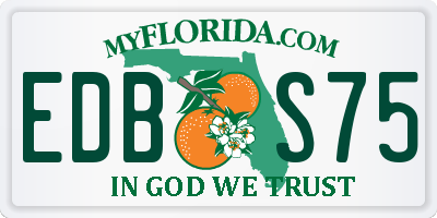 FL license plate EDBS75