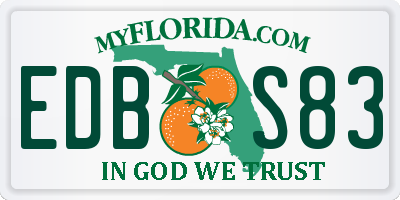 FL license plate EDBS83