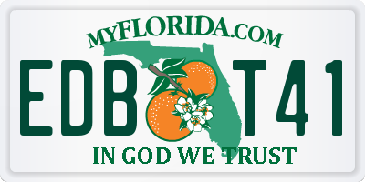 FL license plate EDBT41