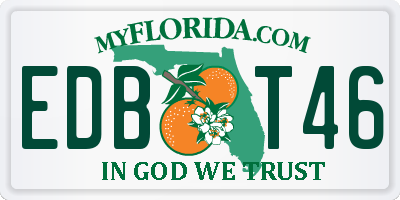 FL license plate EDBT46