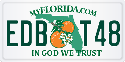FL license plate EDBT48