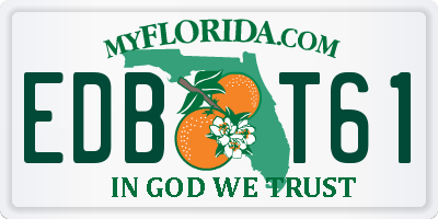 FL license plate EDBT61