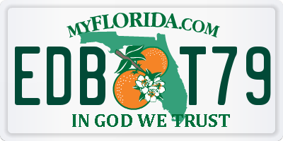 FL license plate EDBT79